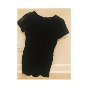 Black fitted dress